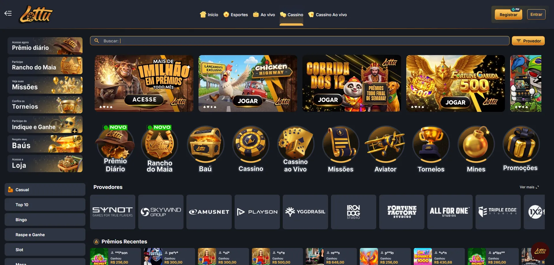Slots mais populares da Lotus Bet Casino em 2026